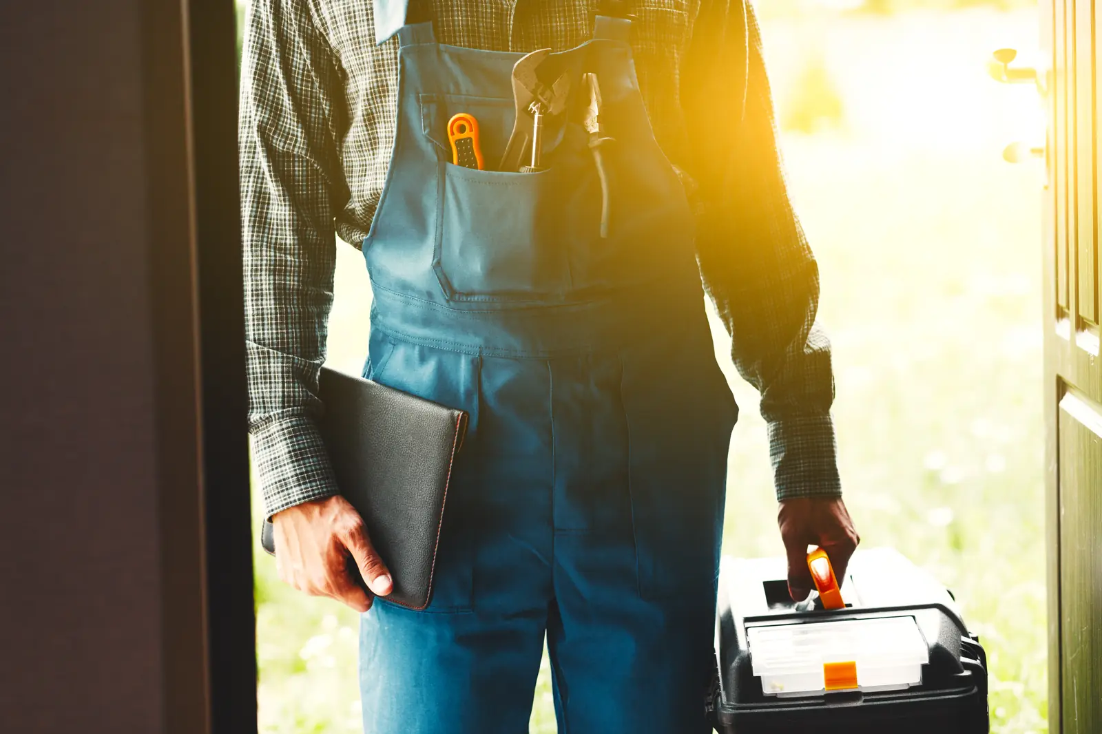 plumbing worker